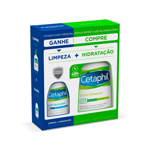 Kit Loção Hidratante Cetaphil 473ml+ Loção de Limpeza Cetaphil 120ml
