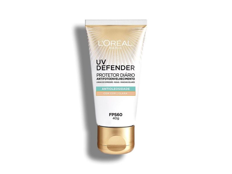 Protetor-Solar-Facial-L-Oreal-Paris-Antioleosidade-UV-Defender-FPS60-Cor-Clara-40g