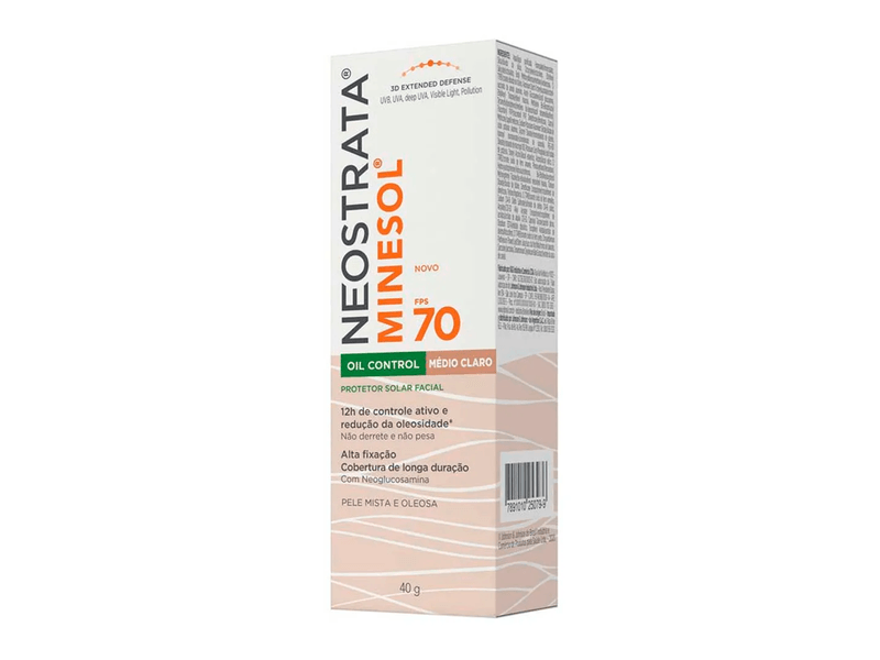 Protetor-Solar-Facial-Neostrata-Minesol-Oil-Control-Medio-Claro-FPS70-40g