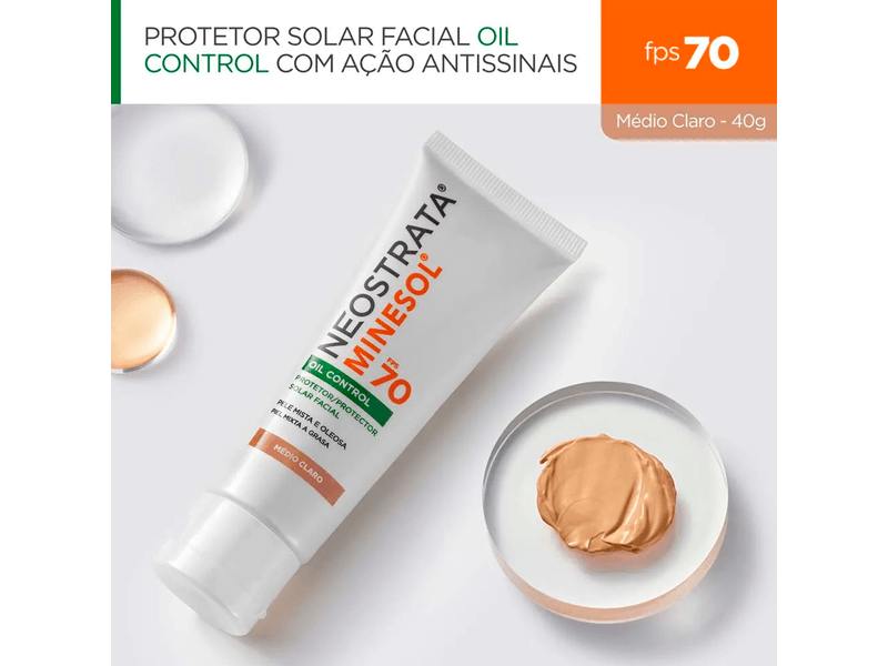 Protetor-Solar-Facial-Neostrata-Minesol-Oil-Control-Medio-Claro-FPS70-40g