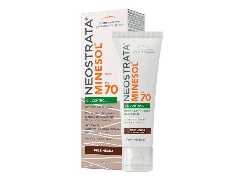 Protetor-Solar-Facial-Neostrata-Minesol-Oil-Control-Pele-Negra-FPS70-40g