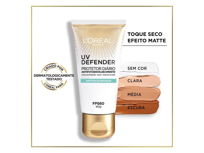 Protetor-Solar-Facial-L-Oreal-Paris-Antioleosidade-UV-Defender-FPS60-40g