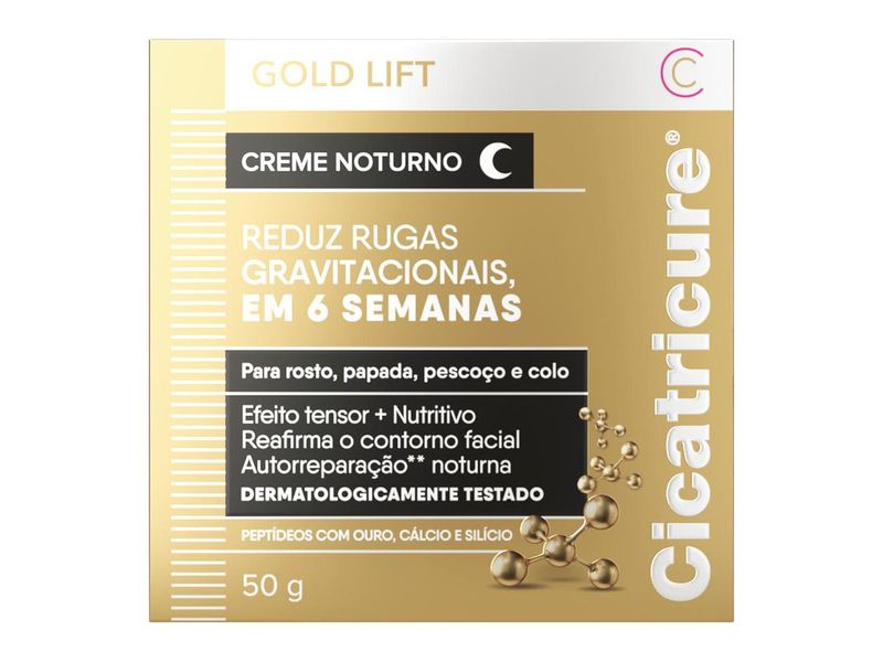 Creme Facial Cicatricure Gold Lift Noturno 50g