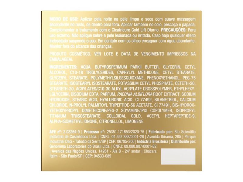 Creme-Facial-Cicatricure-Gold-Lift-Noturno-50g