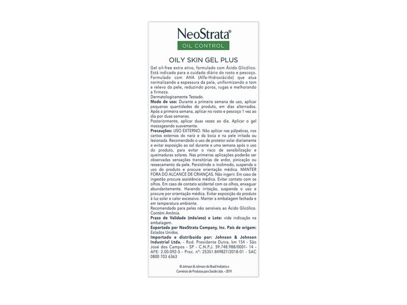 Gel-Plus-Anti-Idade-Facial-Neostrata-Oil-Control-Skin-125g