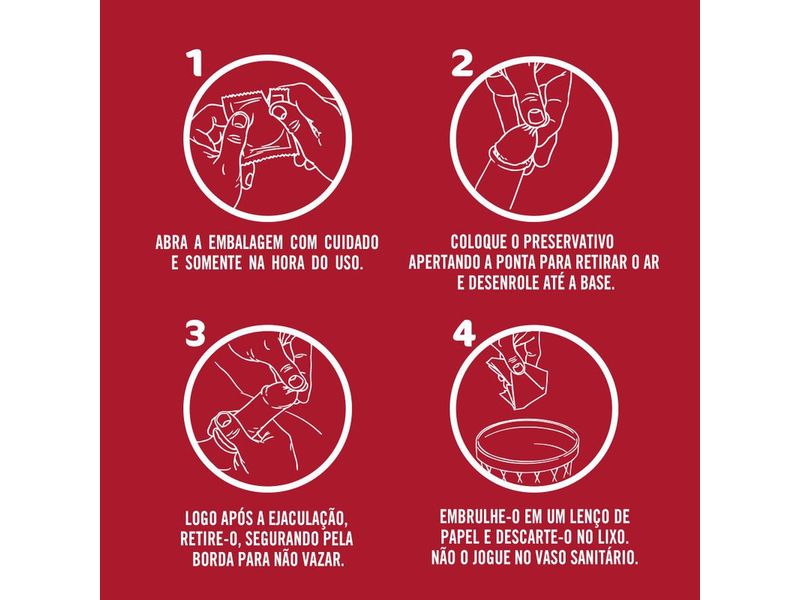 Preservativo Lubrificado Jontex Red 8 Unidades