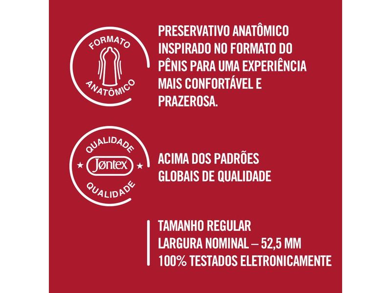 Preservativo Lubrificado Jontex Red 8 Unidades