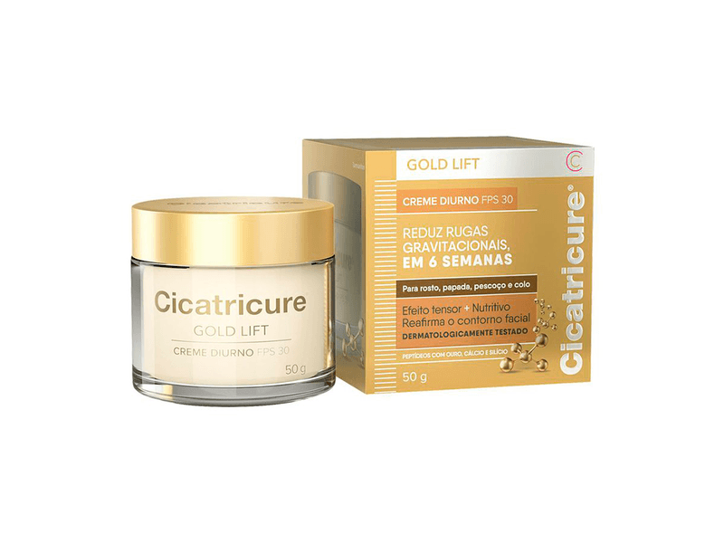 Creme-Facial-Cicatricure-Gold-Lift-Diurno-FPS30-50g
