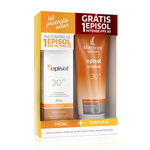 Protetor Solar Episol Facial Sec Oc FPS30 60g + Protetor Corporal Intense FPS30 200ml