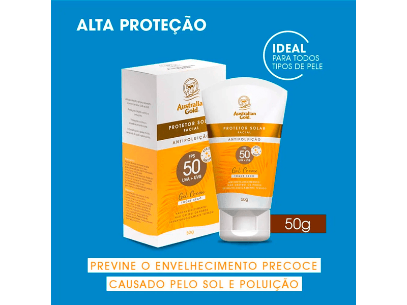 Protetor-Solar-Facial-Australian-Gold-Antipoluicao-FPS50-50g