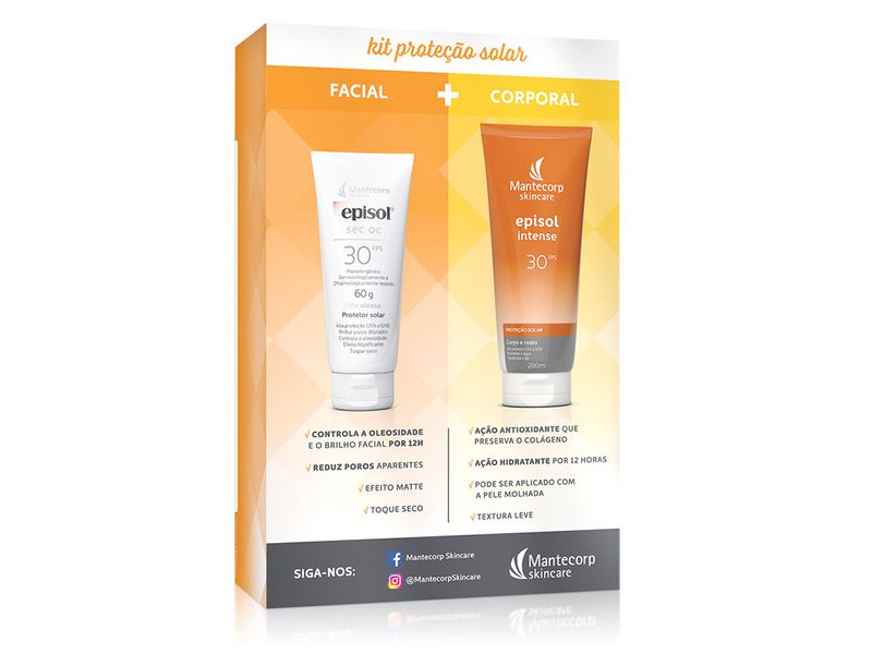 Protetor-Solar-Episol-Facial-Sec-Oc-FPS30-60g---Protetor-Corporal-Intense-FPS30-200ml