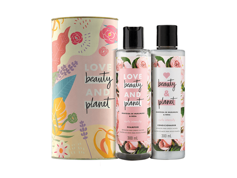 Kit Shampoo + Condicionador Love Beauty & Planet Manteiga de Murumuru & Rosa 300ml