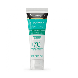 Protetor Solar Facial Neutrogena Sun Fresh Derm Care Sem Cor FPS70 40g