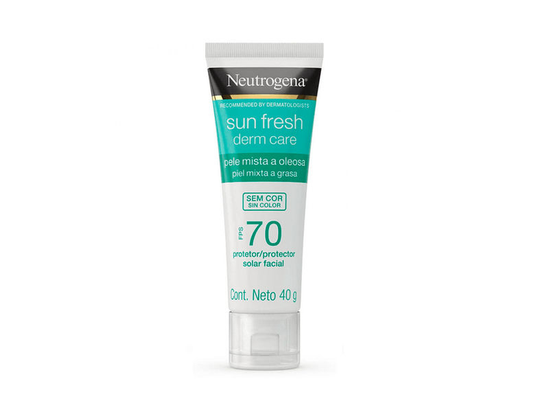 Protetor-Solar-Facial-Neutrogena-Sun-Fresh-Derm-Care-Sem-Cor-FPS70-40g