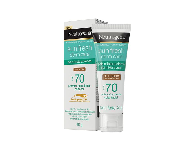 Protetor-Solar-Facial-Neutrogena-Sun-Fresh-Derm-Care-Pele-Negra-FPS70-40g