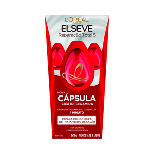Cápsula de Tratamento Capilar L'oréal Paris Elseve Reparação Total 5 - 3 Unidades 15g Cada
