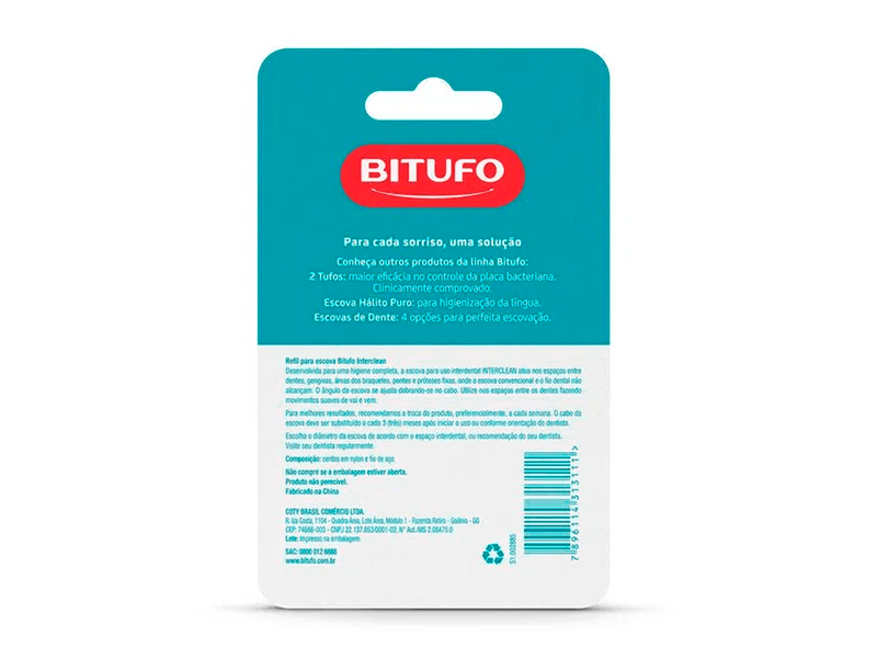 Refil-Interdental-Bitufo-Interclean-Cilindrico-3mm-6-Unidades