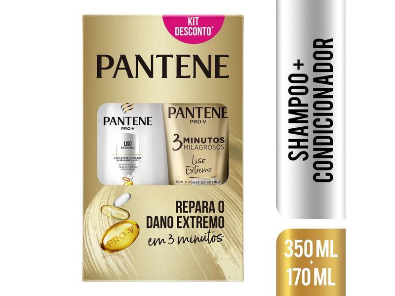Shampoo-Pantene-Liso-Extremo-350ml---Condicionador-3-Minutos-Milagrosos-170ml