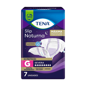 Fralda Geriátrica Tena Slip Noturna G 7 Unidades