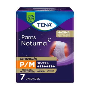 Roupa Íntima Tena Pants Noturna P/M 7 Unidades