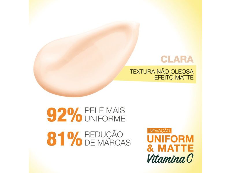 Protetor-Hidratante-Facial-Garnier-Uniform---Matte-Vitamina-C-FPS50-Cor-Clara-40g
