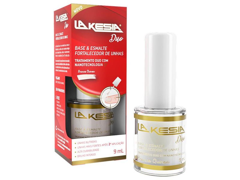 Esmalte-Fortalecedor-de-Unhas-LaKesia-Duo-Branco-Quinoa-9ml