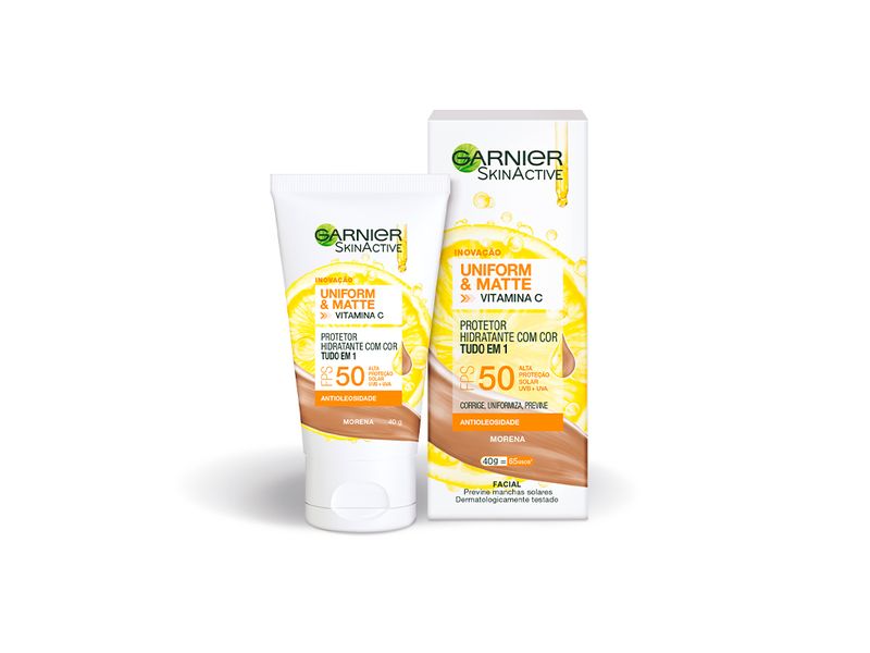 Protetor-Facial-Garnier-Uniform---Matte-FPS50-Morena-40g