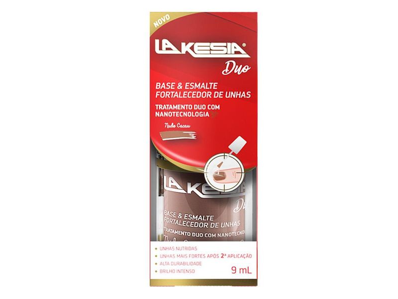 Esmalte-Fortalecedor-de-Unhas-LaKesia-Duo-Nude-Cacau-9ml