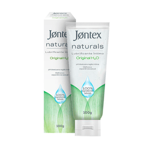 Gel Lubrificante Íntimo Jontex Naturals Original H2O com Probióticos 100% Natural 100g