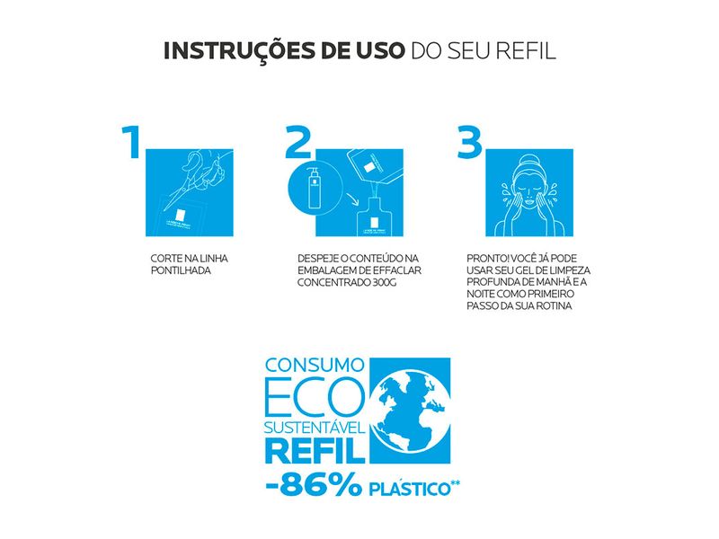 Refil-Gel-Concentrado-Effaclar-La-Roche-posay-Limpeza-Profunda-240g