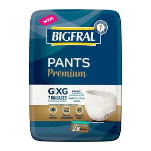 Roupa Íntima Bigfral Pants Premium G/XG 7 Unidades
