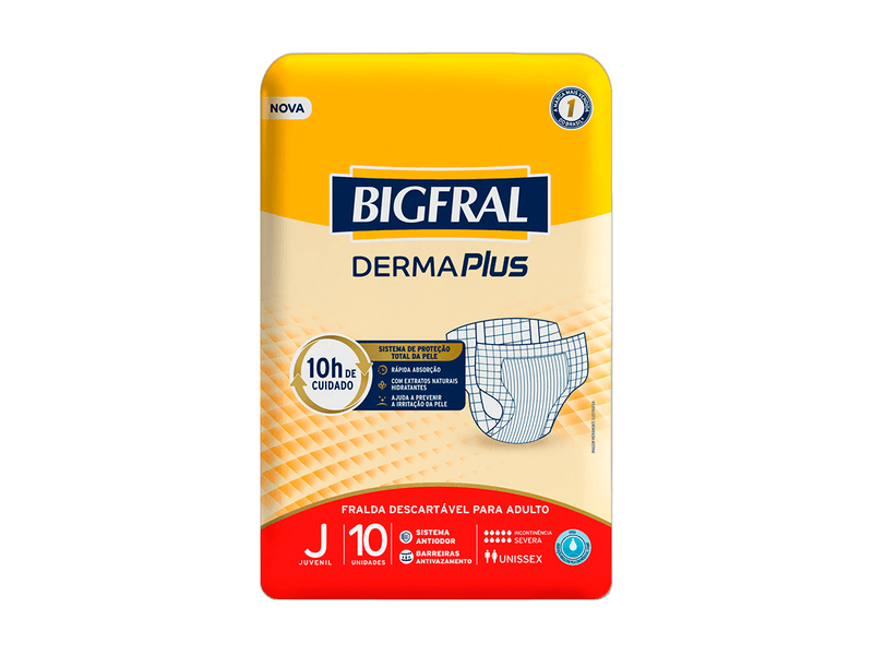 Fralda-Descartavel-Bigfral-Derma-Plus-J-10-Unidades