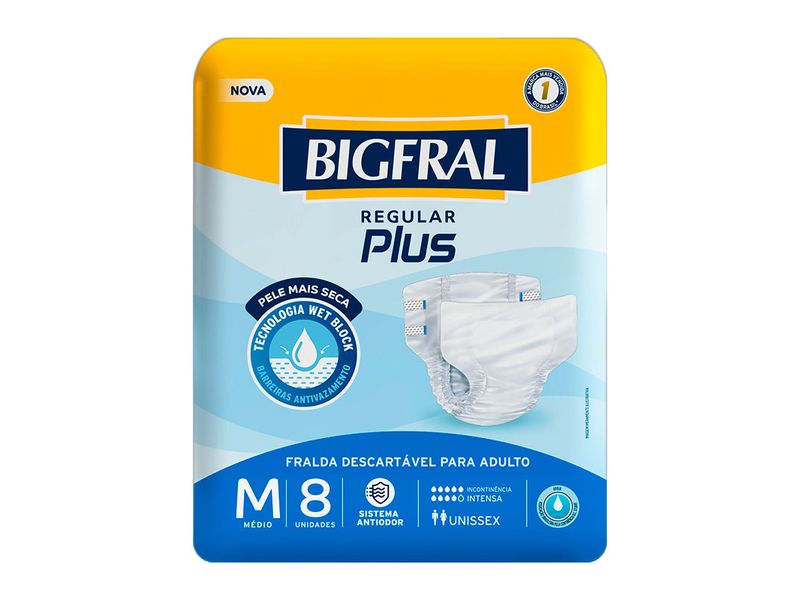 Fralda-Descartavel-Adulto-Bigfral-Regular-Plus-M-8-Unidades