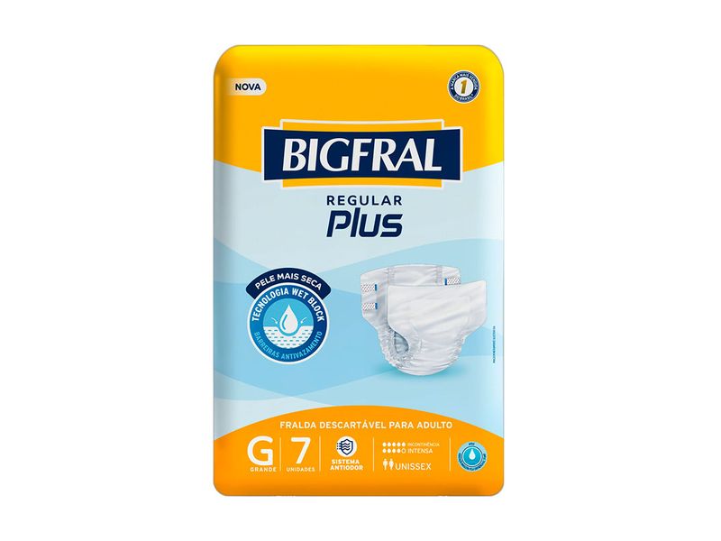 Fralda-Descartavel-Adulto-Bigfral-Regular-Plus-G-7-Unidades