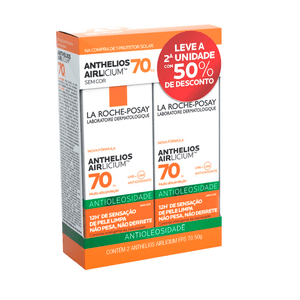 Kit Protetor Solar Anthelios Airlicium La Roche-Posay FPS70 Sem Cor 2 Unidades 50g Cada