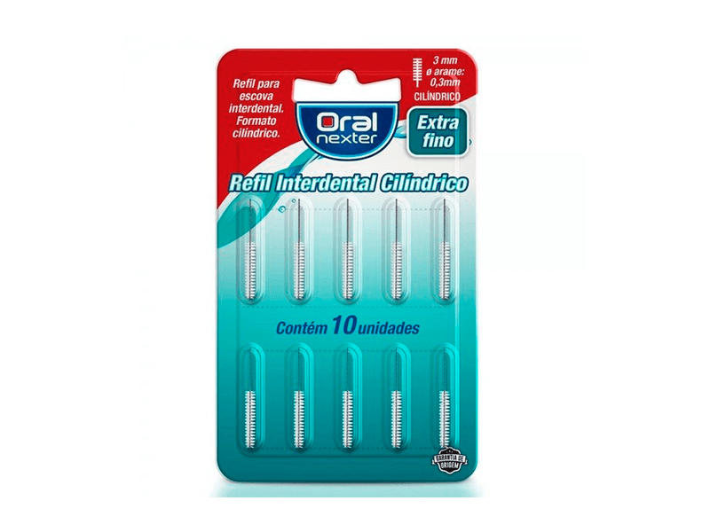 Refil-Interdental-Cilindrico-Oral-Nexter-Extra-Fino-10-Unidades
