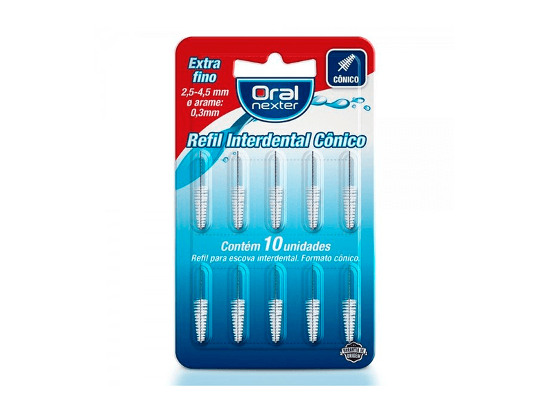 Refil-Interdental-Oral-Nexter-Conico-Extra-Fino-10-Unidades