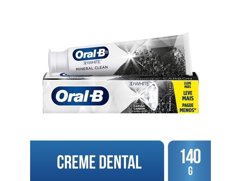 Creme-Dental-Oral-B-Mineral-Clean-Com-Carvao-140g