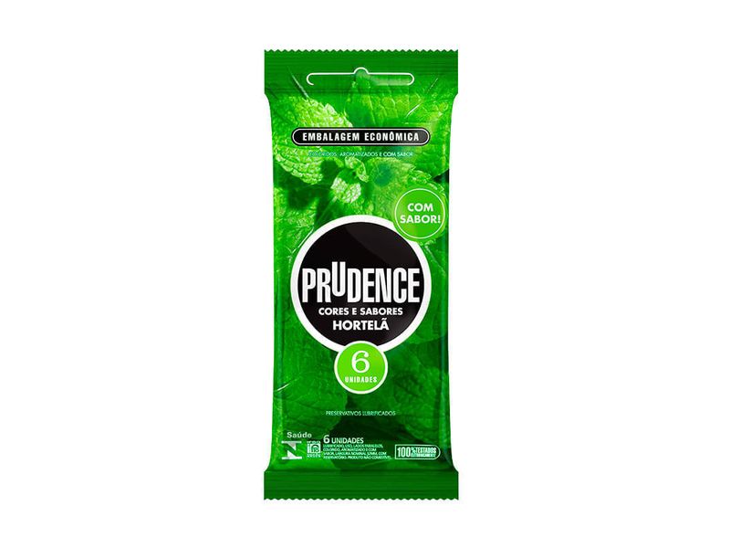 Preservativo-Prudence-Cores-e-Sabores-Hortela-6-unidades