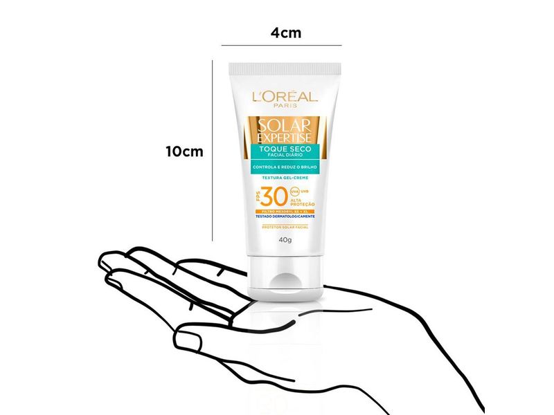 Protetor-Solar-Facial-L-Oreal-Paris-Solar-Expertise-Toque-Seco-FPS30-40g
