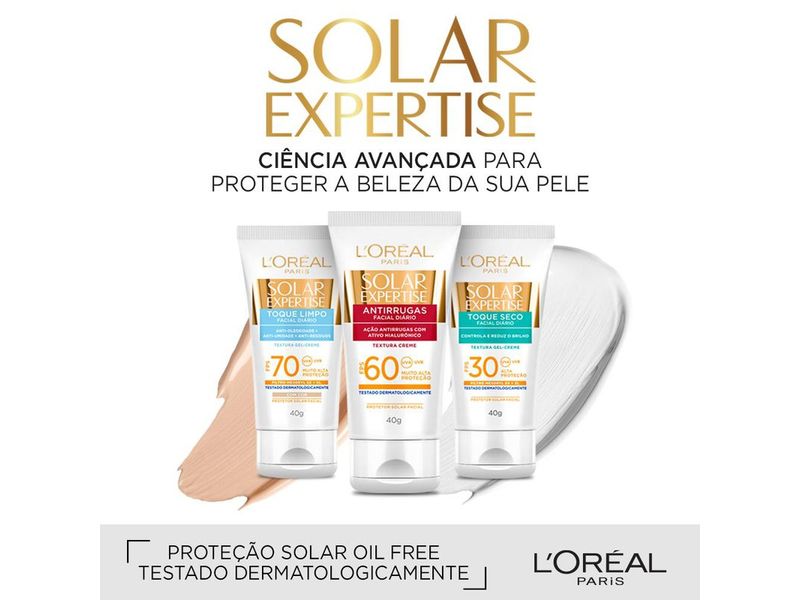 Protetor-Solar-Facial-L-Oreal-Paris-Solar-Expertise-Toque-Seco-FPS30-40g