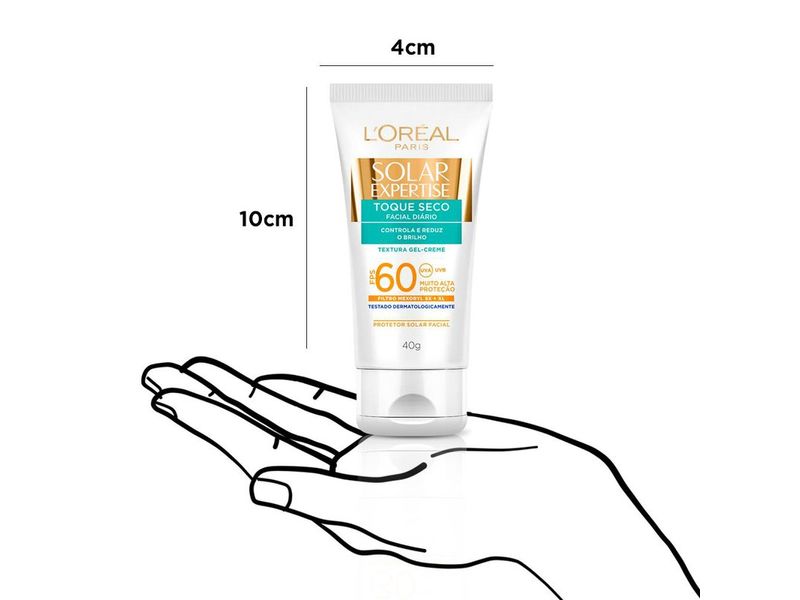 Protetor-Solar-Facial-L-Oreal-Paris-Solar-Expertise-Toque-Seco-FPS-60-40g