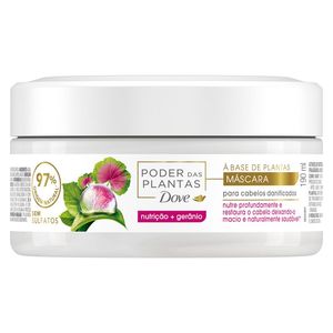 Mascara de tratamento Dove Poder das Plantas Nutrição + Gerânio 190g