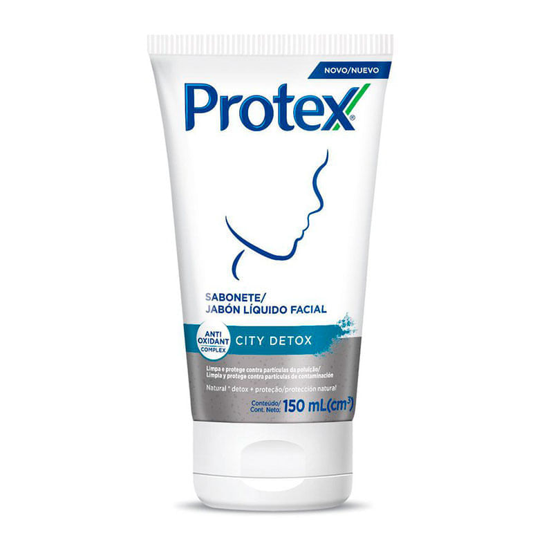 Sabonete Liquido Facial Protex City Detox 150Ml