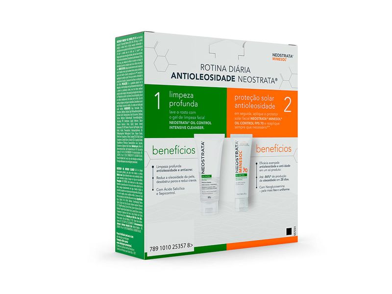 Protetor-Solar-NeoStrata-Minesol-Oil-Control-FPS70-com-40g---Gel-de-Limpeza-Oil-Control-Com-60g