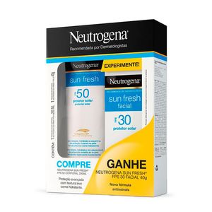 Protetor Solar Neutrogena Sun Fresh F50 200ml + Protetor Facial F30 40g