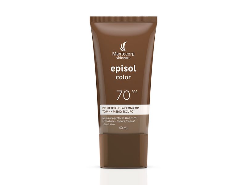 Protetor-Solar-Facial-Episol-Color-Tom-4-Medio-Escuro-FPS70-40ml