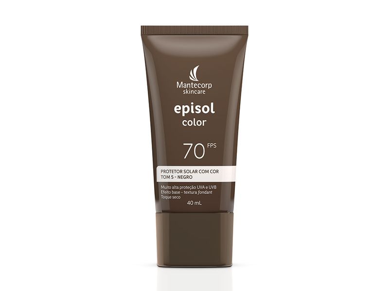 Protetor-Solar-Facial-Episol-Color-Tom-5-Negro-FPS70-40ml