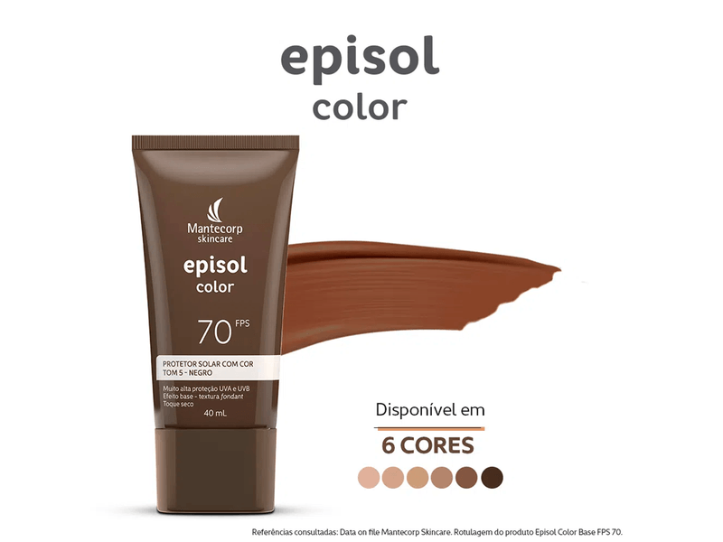 Protetor-Solar-Facial-Episol-Color-Tom-5-Negro-FPS70-40ml