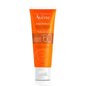 Protetor Solar Face Avène Mat Perfect FPS60 com Cor 40g